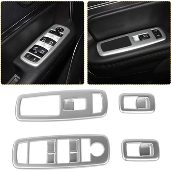 

Window Switch Button Frame Trim Decals Trim Cover Sticker for Jeep Grand Cherokee 2011-2019 Car Accessories