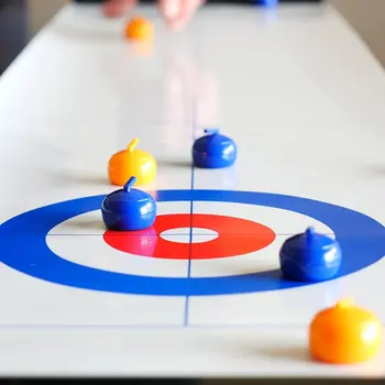 

Home Curling Table Mini Curling Ball Family Games For Kids And Adults For Kids Over 4 Years Easy Installation Small