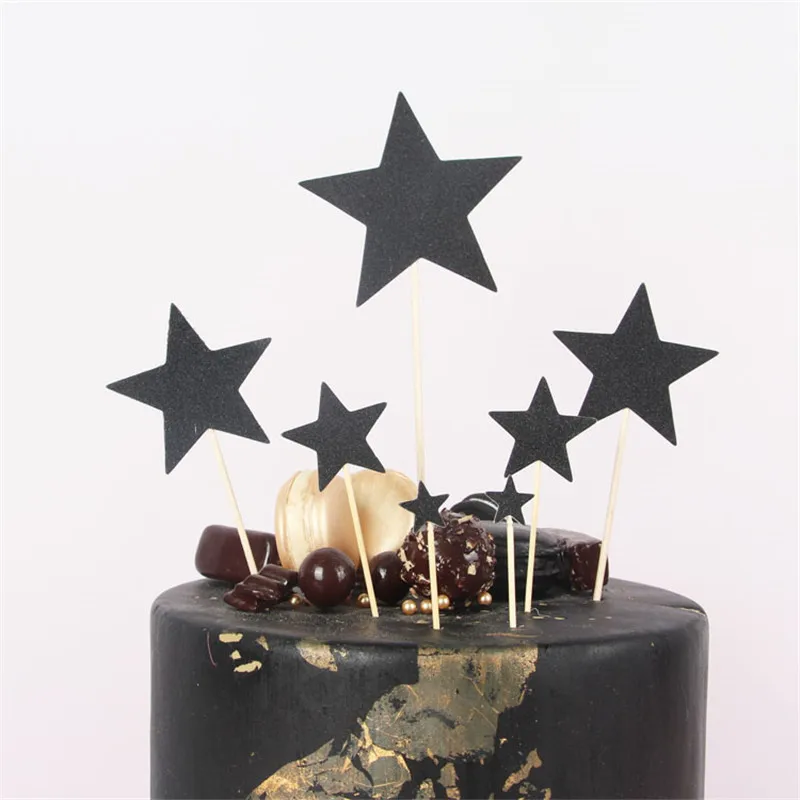 7 шт. набор из топов для тортов Cakelove с сердечками серебряными золотыми красными
