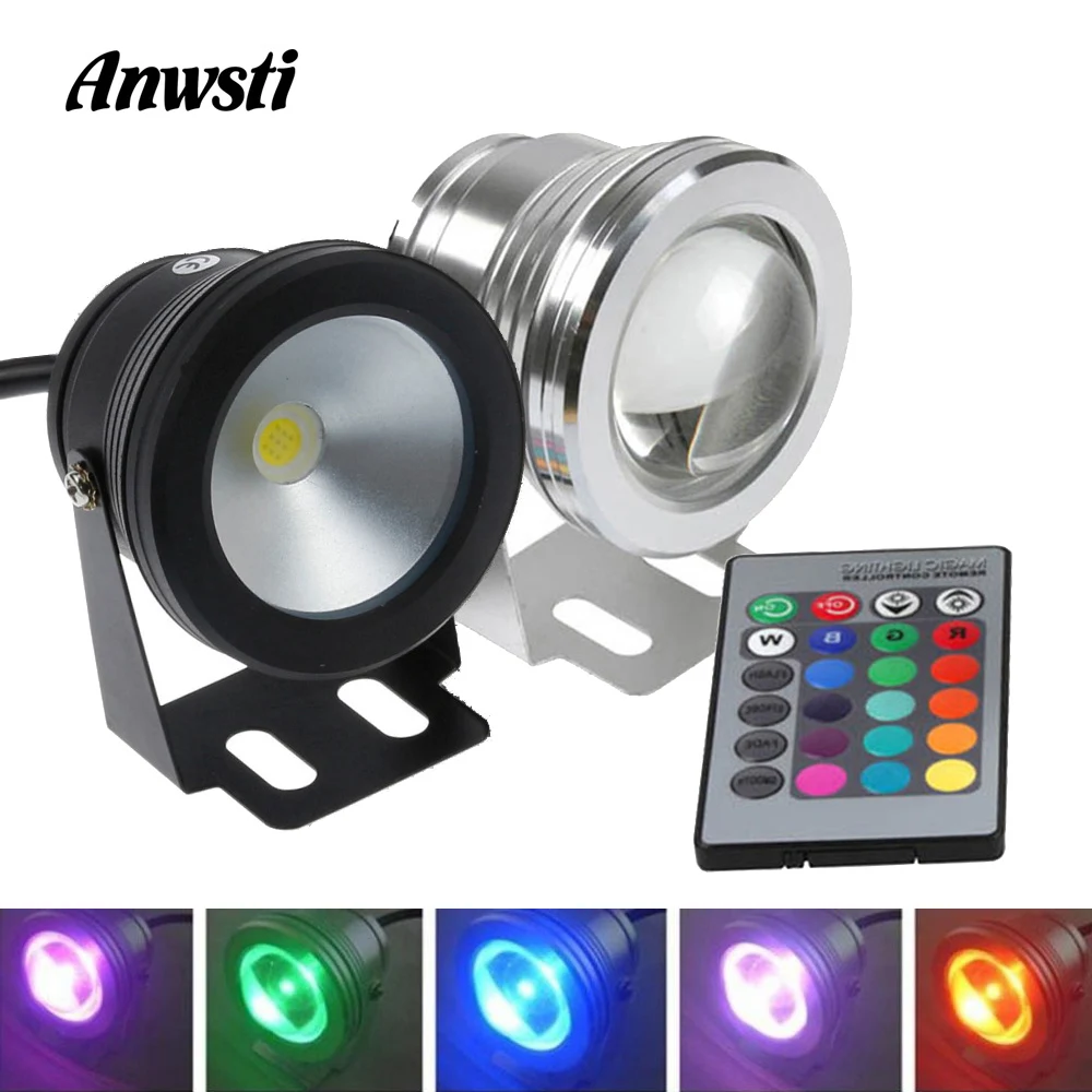 

RGB LED Outdoor Rainproof Light 12V 220V 10W Remote Control IP67 Waterproof RGB LED Light Lamp Rainproof Outdoor Lighting