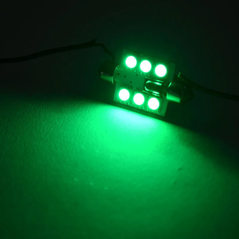 31 мм 6 SMD 16-Цвет цветная(RGB) светодиодная гирлянда купольная лампа внутреннего освещения автомобиля светодиодная интерьерная подсветка Свет с пультом дистанционного управления Управление