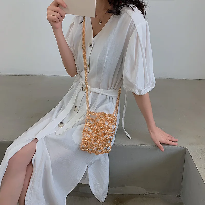 

CHIC Bag (Large Small) Women's 2019 New Style Summer Western Style Chain Square Sling Bag Hand Crossbody Bag