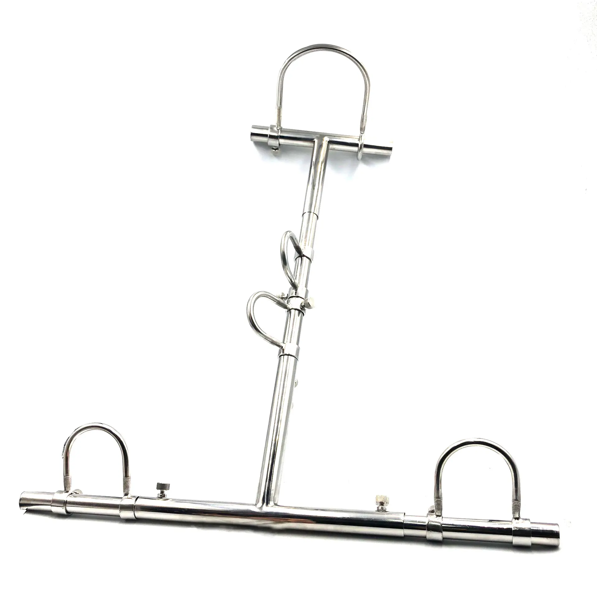 Stainless Steel BDSM Bondage Kneeling Torture Restraints Handcuffs Ankle Cuffs Collar Device Set Sex Toys For Couples Slave 4