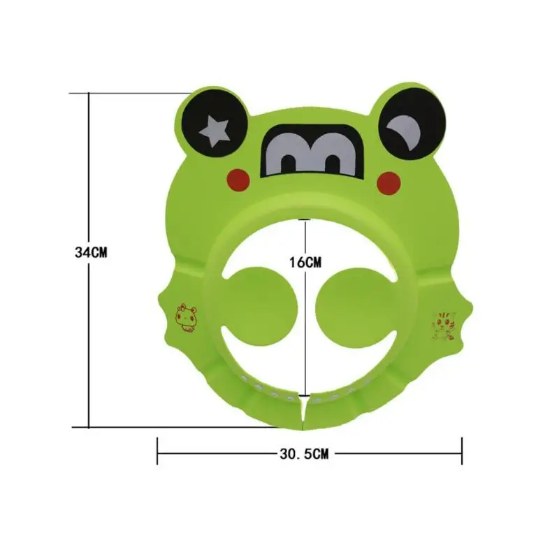 Детские шапочки для душа, детские шапочки для мытья волос, мягкие и гибкие, сильная масштабируемость, EVA, регулируемая защита ушей