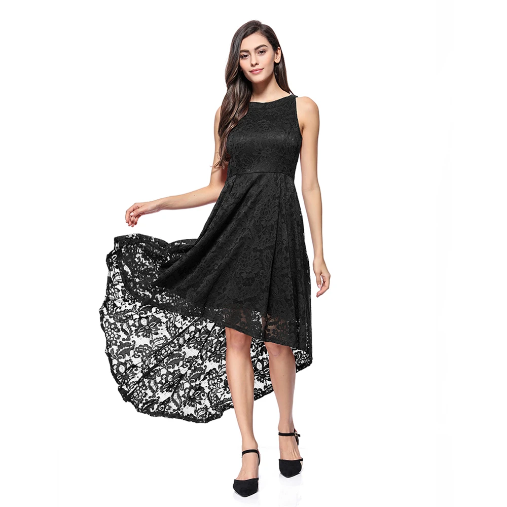 Модное платье с О-образным вырезом и классическая посадка на талии пикантные