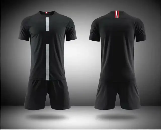 black soccer jerseys