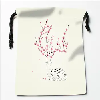 

Custom The deer (3) Drawstring Bags Printing Fashion Travel Storage Mini Pouch Swim Hiking Toy Bag Size 18x22cm#20200616-17