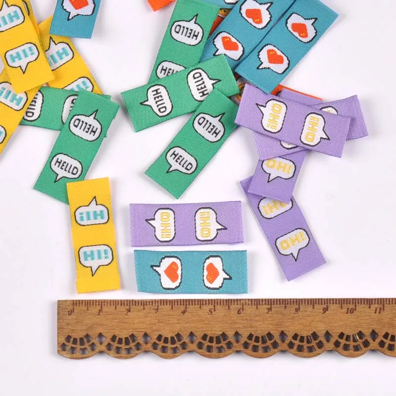 50Pcs/Lot Multicolor embroidery Labels Sewing Garment Handmade Accessories Clothes Care Bags Tags DIY Crafts 1.5x4cm c2777 packaging labels clothing labels garment labels sewing labels