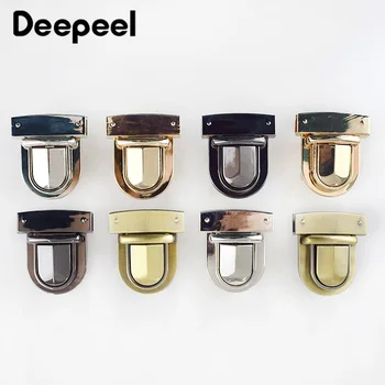 

2Sets Fashion Women Twist Turn Locks Metal Bag Clasps Closure Lock Purse Handbag Bag Replacement DIY Hardware Accessories BF110