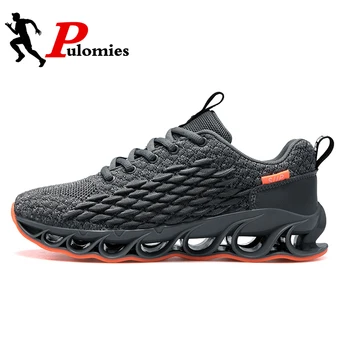 

2020 New Men Casual Shoes Men Tennis Shoes Mesh Springblade Sneakers Fishscale Platform Sneakers Men Sport Shoes Running Shoes