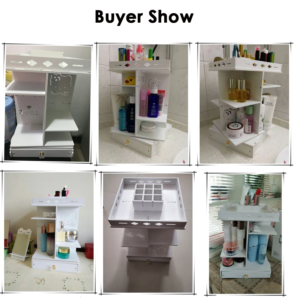 Большая емкость органайзер для косметики Maquillaje DIY сборка белая коробка для хранения косметики дальность держатель для макияжа