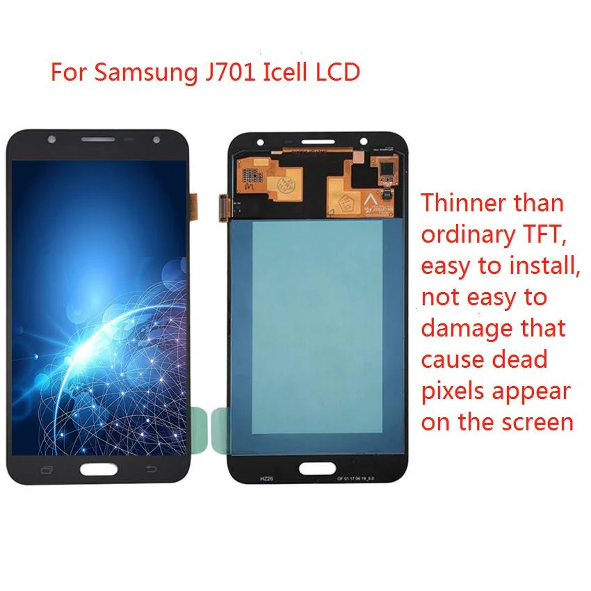 

LCD Full Digitizer For Samsung Galaxy J7 neo J701 J701F J701M J701MT LCD Display and Touch Screen Digitizer Assembly Replacement