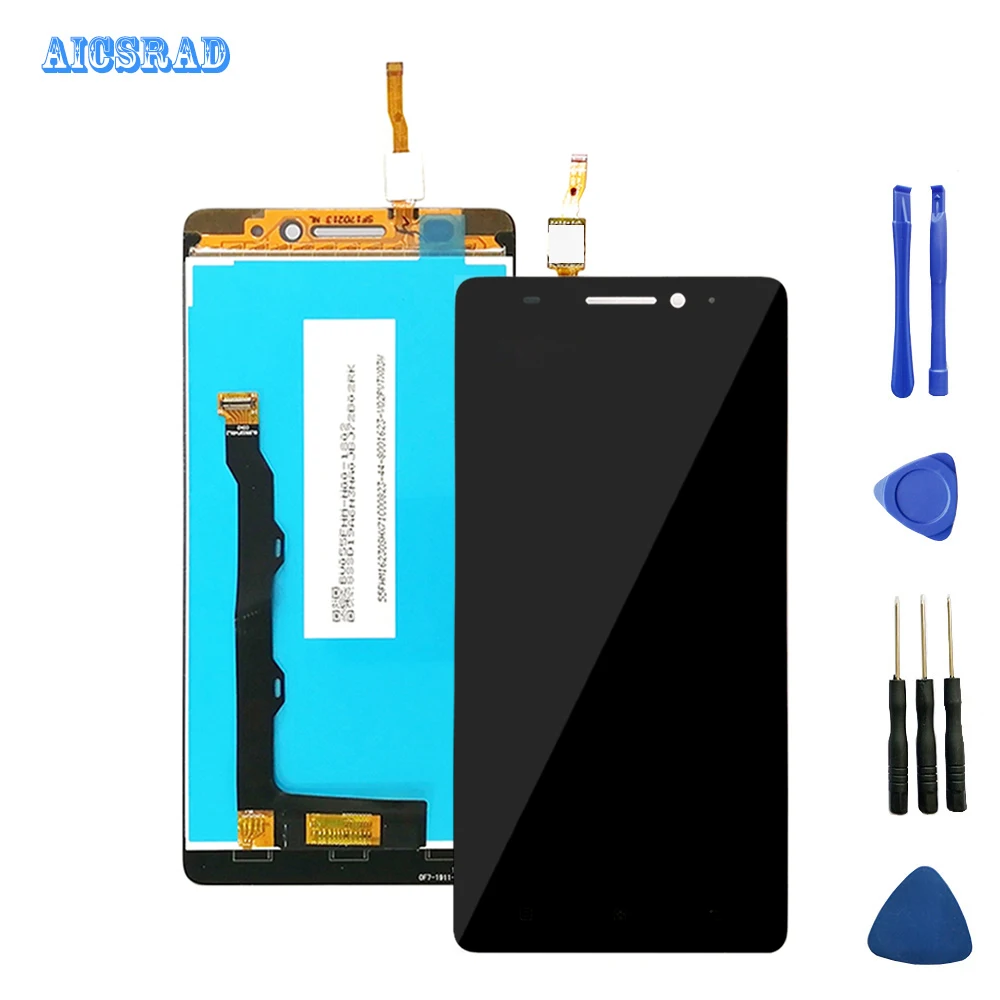 

AICSRAD Digitizer Glass Panel For lenovo k3 note LCD Display + Touch Screen assembly Replacement k3note +tools +adhesive