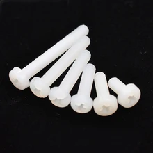 

30PCS nylon phillips round head M2 M2.5 M3 M4 M5 M6 M8 M10 bolt plastic insulation pan screw
