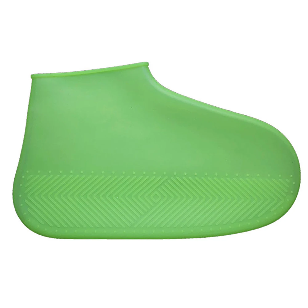 Новые многоразовые Нескользящие Чехлы для обуви Водонепроницаемые силиконовые чехлы для обуви уличные галоши для защиты от дождя S/M/L Аксессуары для обуви - Цвет: Зеленый
