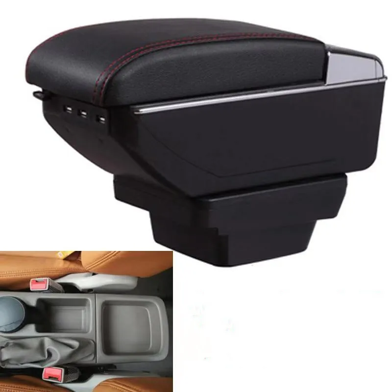 

Armrest storage box car organizer seat gap case pocket content box with USB cup holder FIT FOR New Cruze armrest