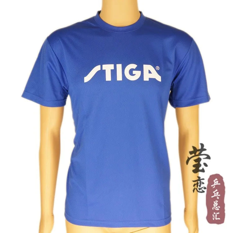 stiga настольный теннис короткий рукав блузка круглый воротник футболка ракетки для настольного тенниса ракетки спортивные для pingpong весла - Цвет: blue