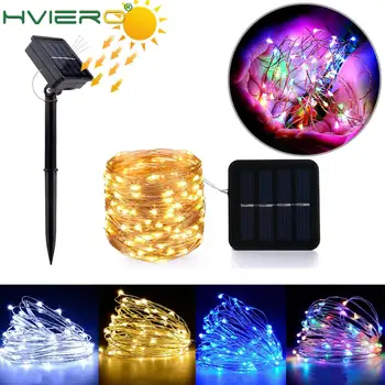 

Solar LED Outdoor Lamp String Light 100/200 LEDs Fairy Holiday Christmas Party Garland Solar Garden Waterproof 10m Ambient Light