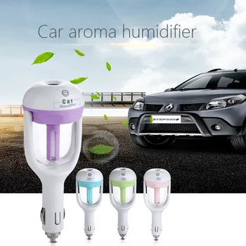 

1Pcs 12V Car Steam Air Humidifier Aroma Diffuser Mini Air Purifier Aromatherapy Essential Oil Diffuser Mist Maker Fogger