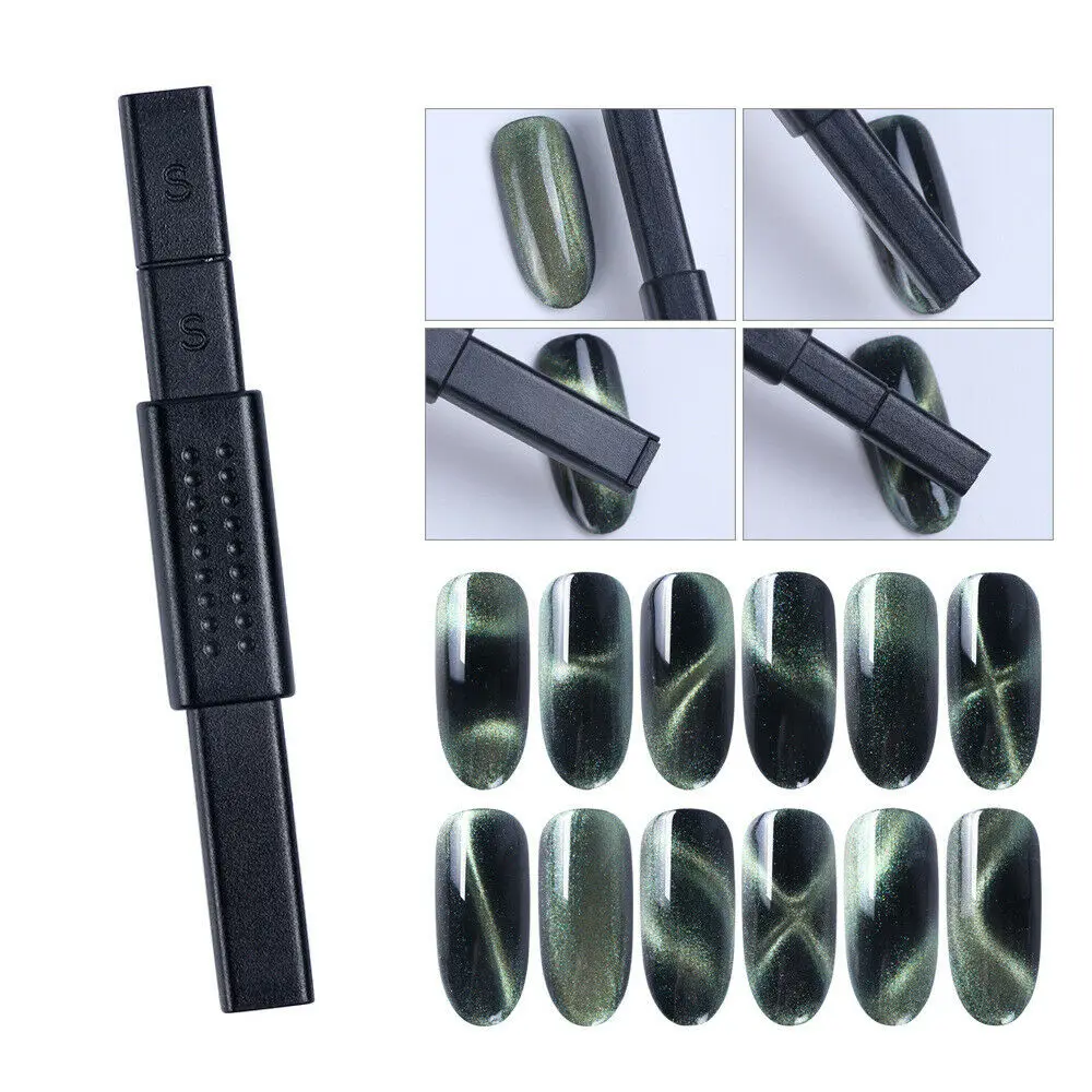 

3D Cat Eye Magnet Nail Art Stick Magnetic Effect Strong Magnetic Board Painting DIY Design Gel Nail Polish Pen Manicure Tools