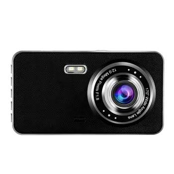 

4 Inch Multilingual Monitoring Dash Camera Wide Angle Touch Screen Vehicle Mounted HD Display Black Box Universal Easy Install