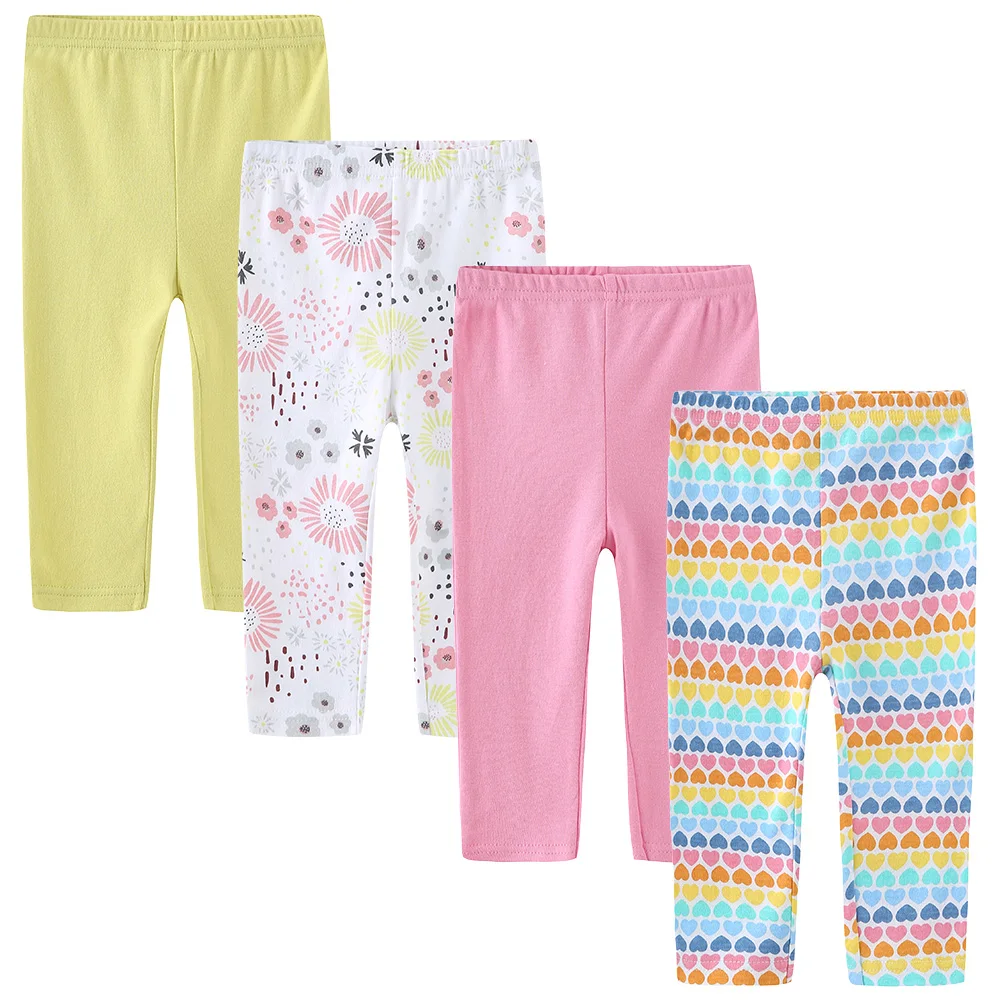 3/4PCS/LOT Newborn Baby Pants Spring Autumn Summer Winter Cotton Infant Pants Cartoon Baby Gril Boy 0-12M