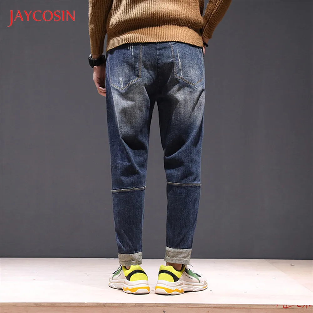 Jaycosin Wache, мужские джинсы, брюки, модные, Homme, японский стиль, шаровары,, мужские свободные брендовые дизайнерские Джинсовые штаны на молнии