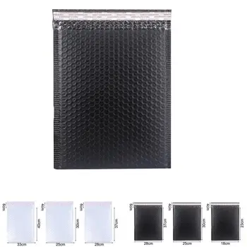 

1Pc White and Black Express Bag Clothing Bag Waterproof and Shockproof PE Express Bag Thickening Bubble Envelope Bag