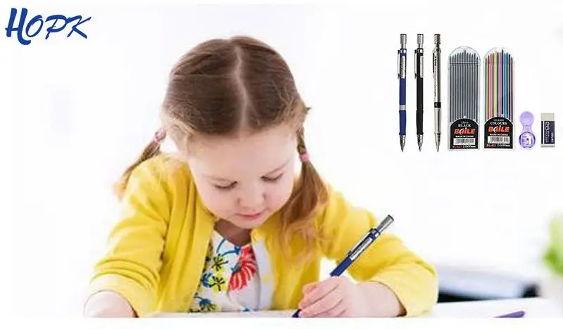 2.0mm Mechanical Pencil Set 2B Automatic Pencils with Color/Black Lead –  ART Provides