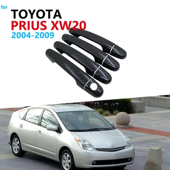 

Carbon Fiber Door Handle Cover Trim Set for Toyota Prius XW20 Touring 2004~2009 Car Accessories Stickers 2005 2006 2007 2008