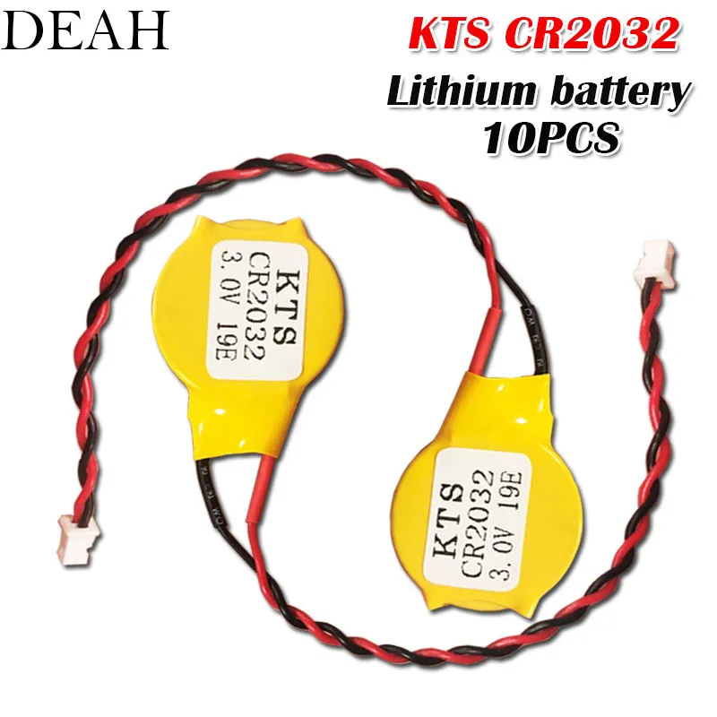 10Pcs/lot 3V Original lithium battery KTS CR2032 CR2032W for Computer