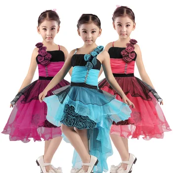 

2020 new fashion children's clothing Children's performance clothing princess trailing evening dress