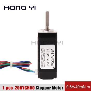 

For 3D Printer Monitor Equipment mini Nema8 Stepper motor 20BYGH50 motor 50mm 0.8A 40mN.m High Torque 20 Series Motor