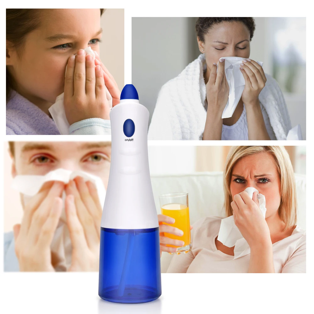  Electric Nasal Irrigator Nose Cleaning Machine Nasal Wash Cleaner Avoid Allergic Rhinitis for Adult