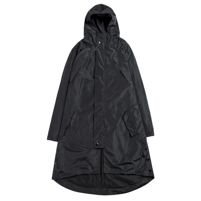 

Waterproof Long Trench Coat Men Hooded Black Plus Size Men's Autumn Jacket Hip Hop Mens Long Coats Male Windbreaker 2020