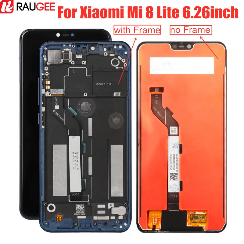 

Lcd For Xiaomi Mi 8 Lite LCD Display With Frame Digitizer Display Touch Screen Replacement For Xiaomi Mi 8 Lite Mi8 Lite Display