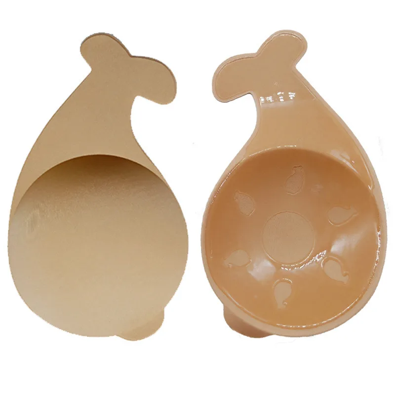 Многоразовые женские лепестки груди Лифт невидимая накладка на сосок лепесток клей без бретелек спинки палка на бюстгальтере силиконовые наклейки на грудь