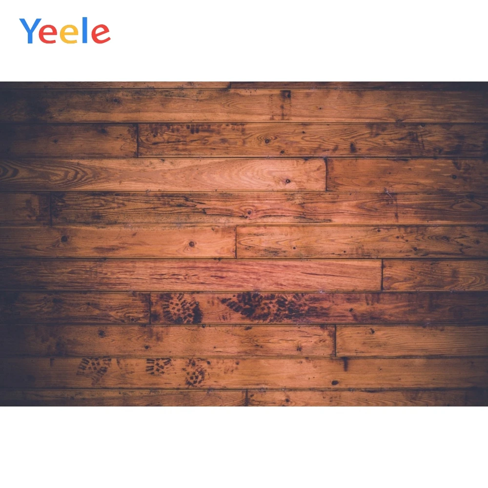 Фон для студийной фотосъемки Yeele с изображением деревянной текстуры стены пола