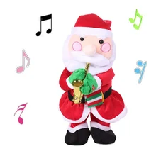 Рождественский саксофон плюшевая игрушка электрическая Рождественская Музыкальная кукла электрическая Рождественская плюшевая кукла пение танцы Рождественский подарок
