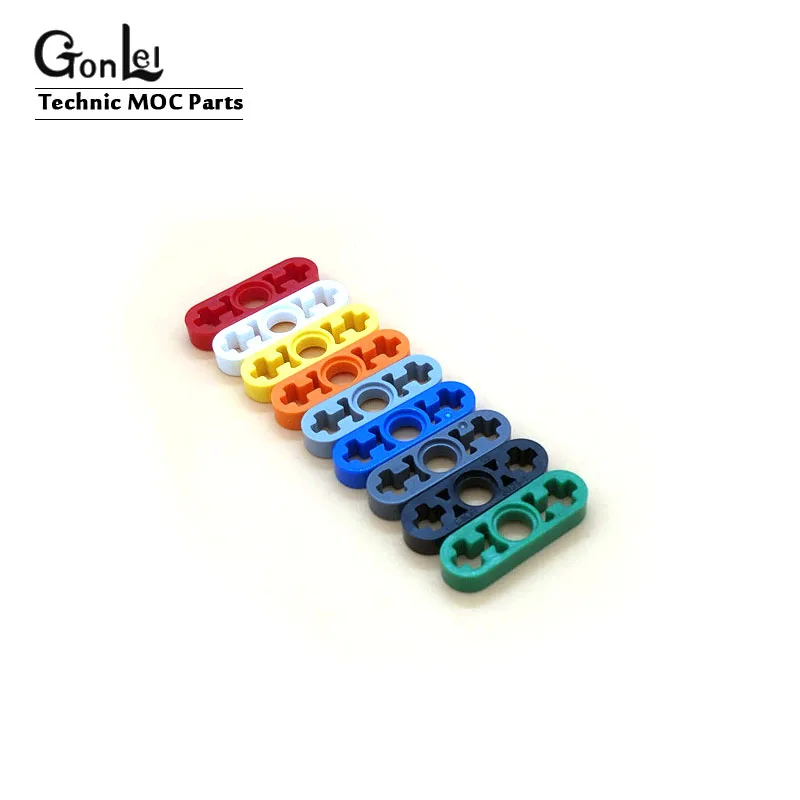 50Pcs/lot Technic Beam 1 x 3 Thin Liftarm MOC Building Bricks Blocks DIY enlighten Toys Compatible with 6632 Assemble Particles | Игрушки и