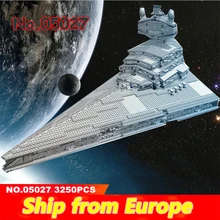 Конструктор lepinblocks 05027 05028 star wars, UCS, имперский Звездный разрушитель, 10221 10030, строительные блоки, кирпичи, Рождественский король, детская игрушка