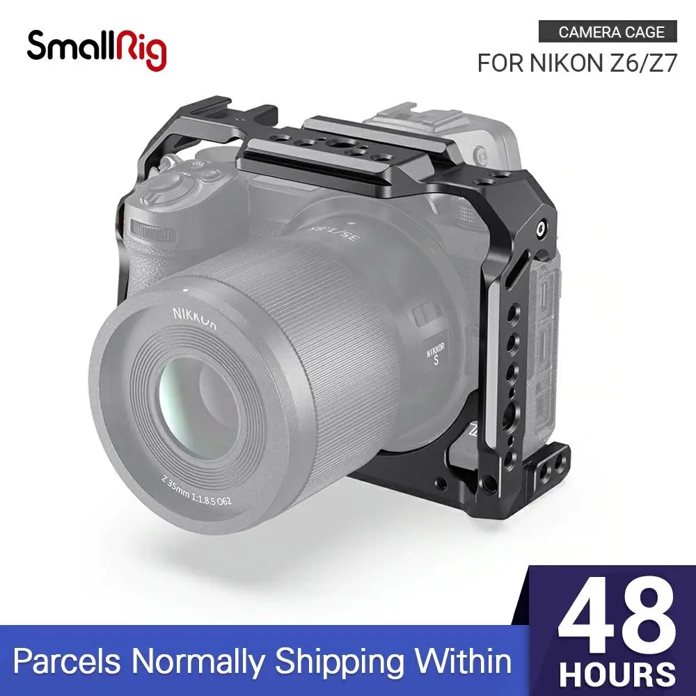 SmallRig Z6/ Z7 Camera Cage for Nikon Z6 Cage Stabilizer For Nikon Z7 Form fitting Cage With Cold Shoe Mount Nato Rail 2243|Camera Cage| - AliExpress