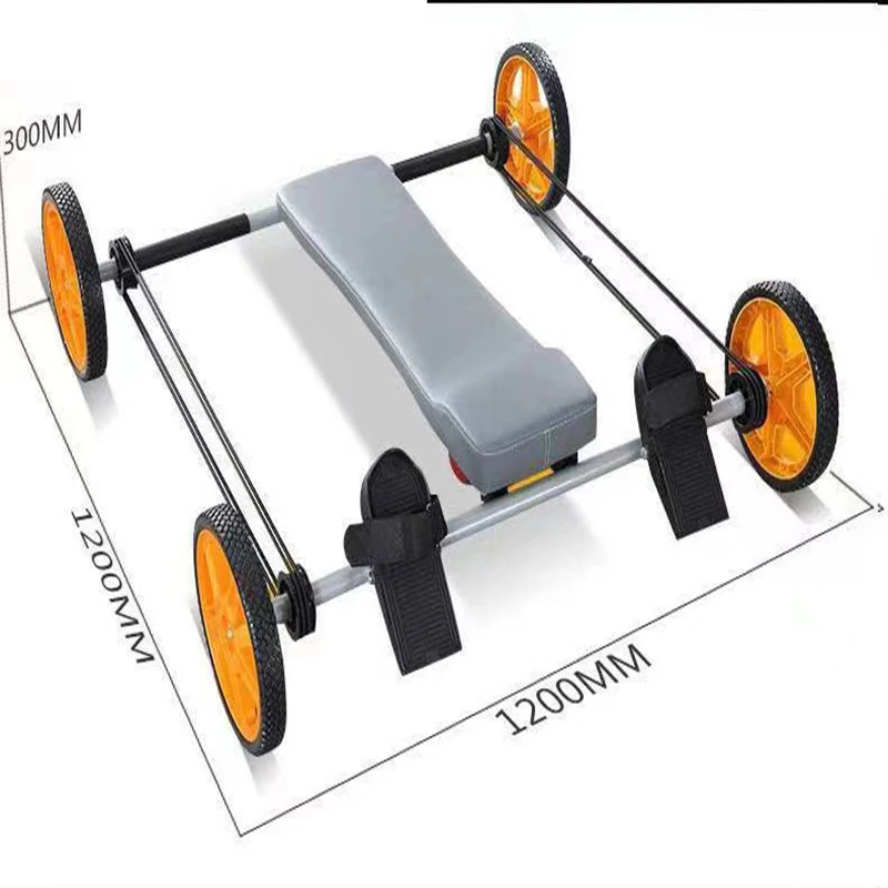 Four Wheel Rebound Frog Belly Wheel, Tension Rope, Gym Special, Abdominal Core, Muscle Frog, New Model, Hot Selling