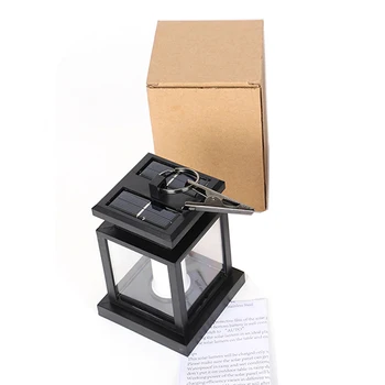 

Solar Powered Patio Light Flickering LED Candle Lanterns Waterproof Hanging Outdoor Lamp Portable Outdoor Tent Light Lamp
