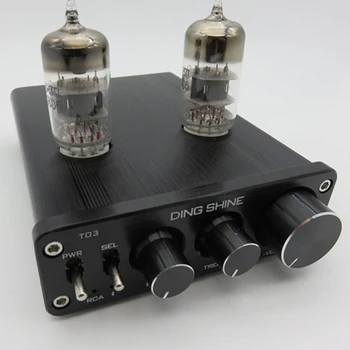 

Bluetooth 4.0 Receiver 6N3 Vacuum Tube Preamplifier HIFI Bile Preamp Treble Bass Adjustment Audio Preamplifier DC12V