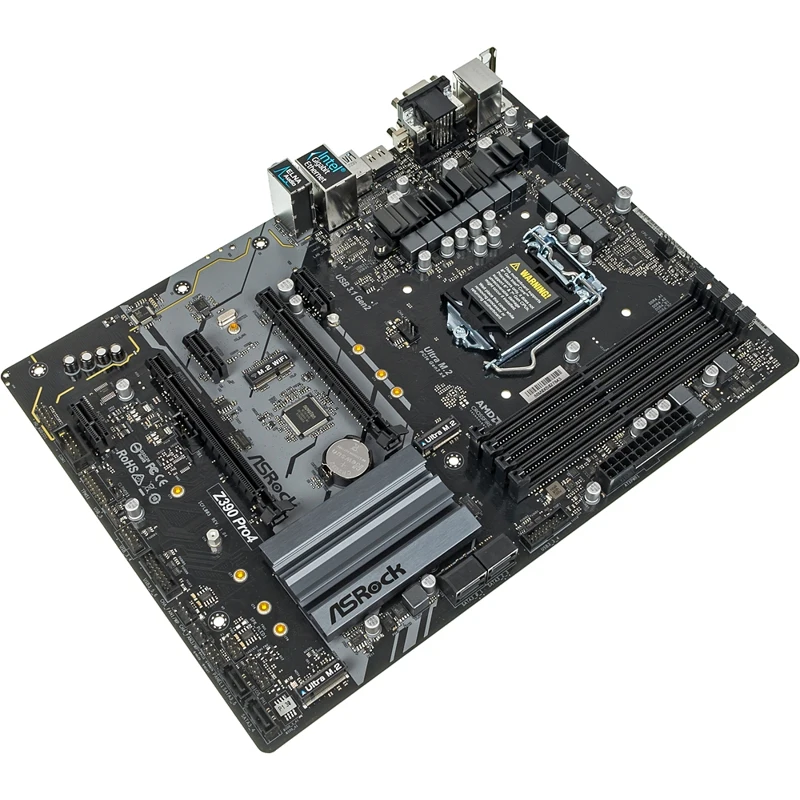 Материнская плата Asrock Z390 PRO4 Soc-1151v2 Intel Z390 4xDDR4 ATX AC`97 8ch(7.1) GbLAN RAID+VGA+DV