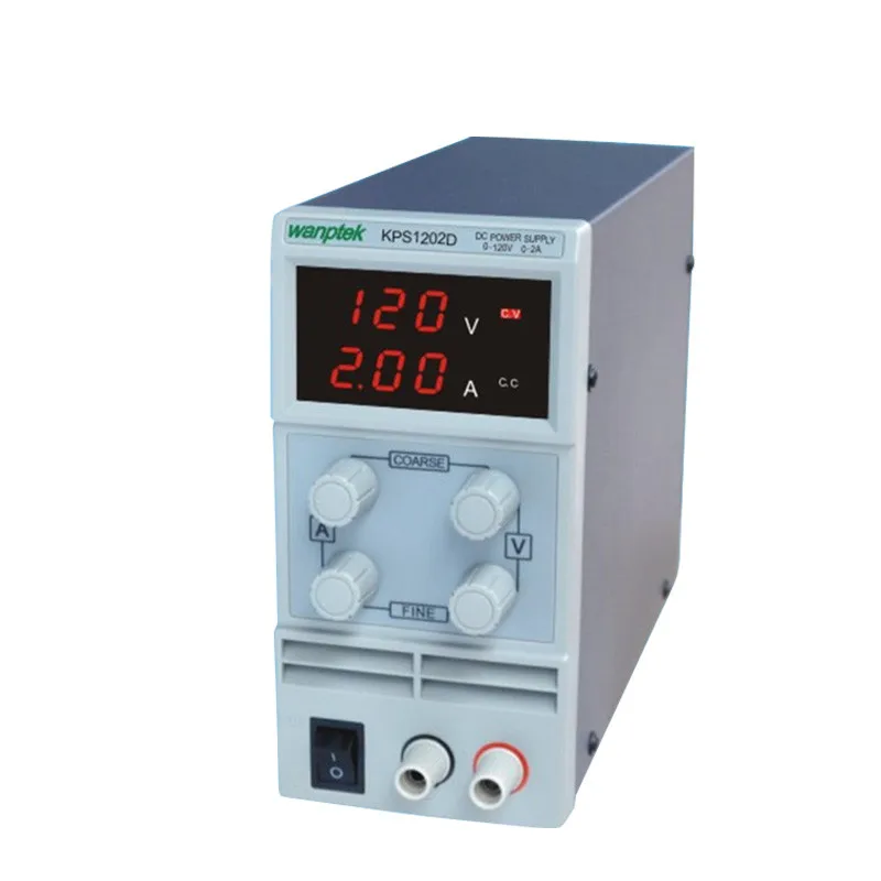 

KPS1202D 120V2A 0.1V/0.01 Adjustable High Precision Double LED Display Switch DC Regulated Power Supply Protection Function