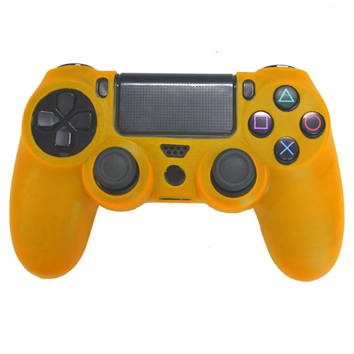 Slim Gamepad Soft Silicone Cover Case Protection For SONY Playstation 4 PS4 Controller Protection Case For PS4 Pro Slim Gamepad - Color: Orange