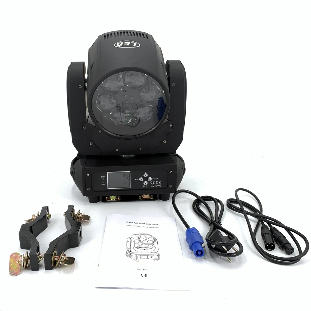 Светодиодный луч для мытья 6x40 Вт RGBW 4в1 Zoom moving head ZOOM 4-36 ° angel светодиодный бар dj огни сценический эффект Контроллер освещения DMX