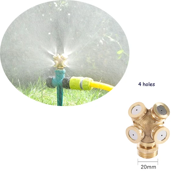 Buse de Brumisation en Laiton de 1/2 Pouces, Raccord de Pulvérisation  d'Atomisation, Connecteur de Tuyau Nébuliseur, Arroseur d'Eau Réglable pour  l'Irrigation de la Pelouse du Jardin - AliExpress